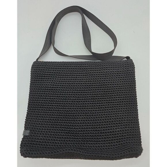 The Sak Black Crochet Shoulder Bag - Picture 1 of 5